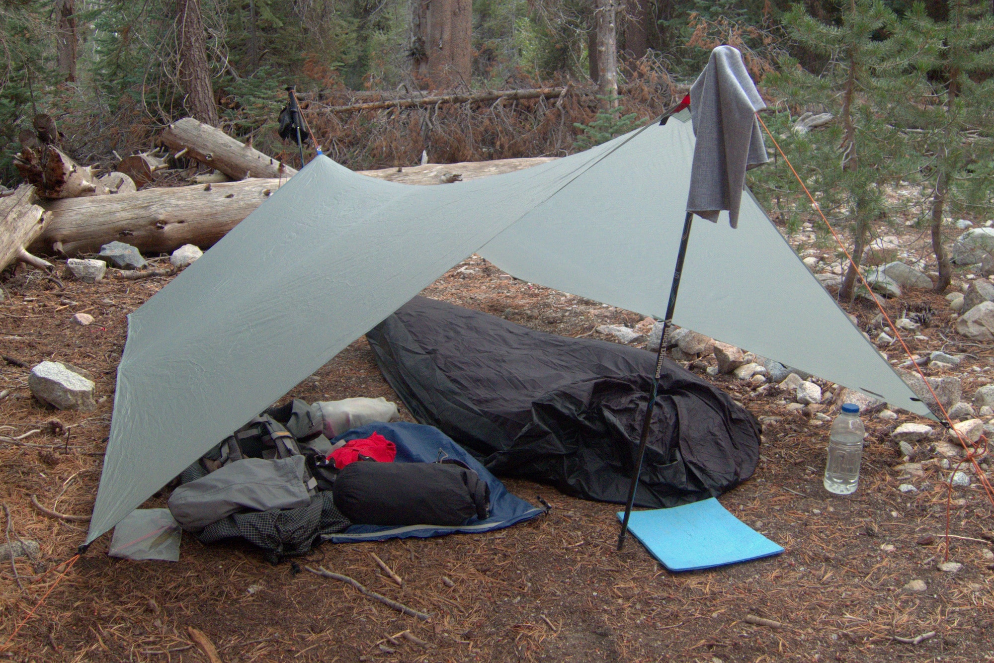 Lightweight Blue Waterproof Tarpaulin Ground Sheet Camping Tarp Cover 