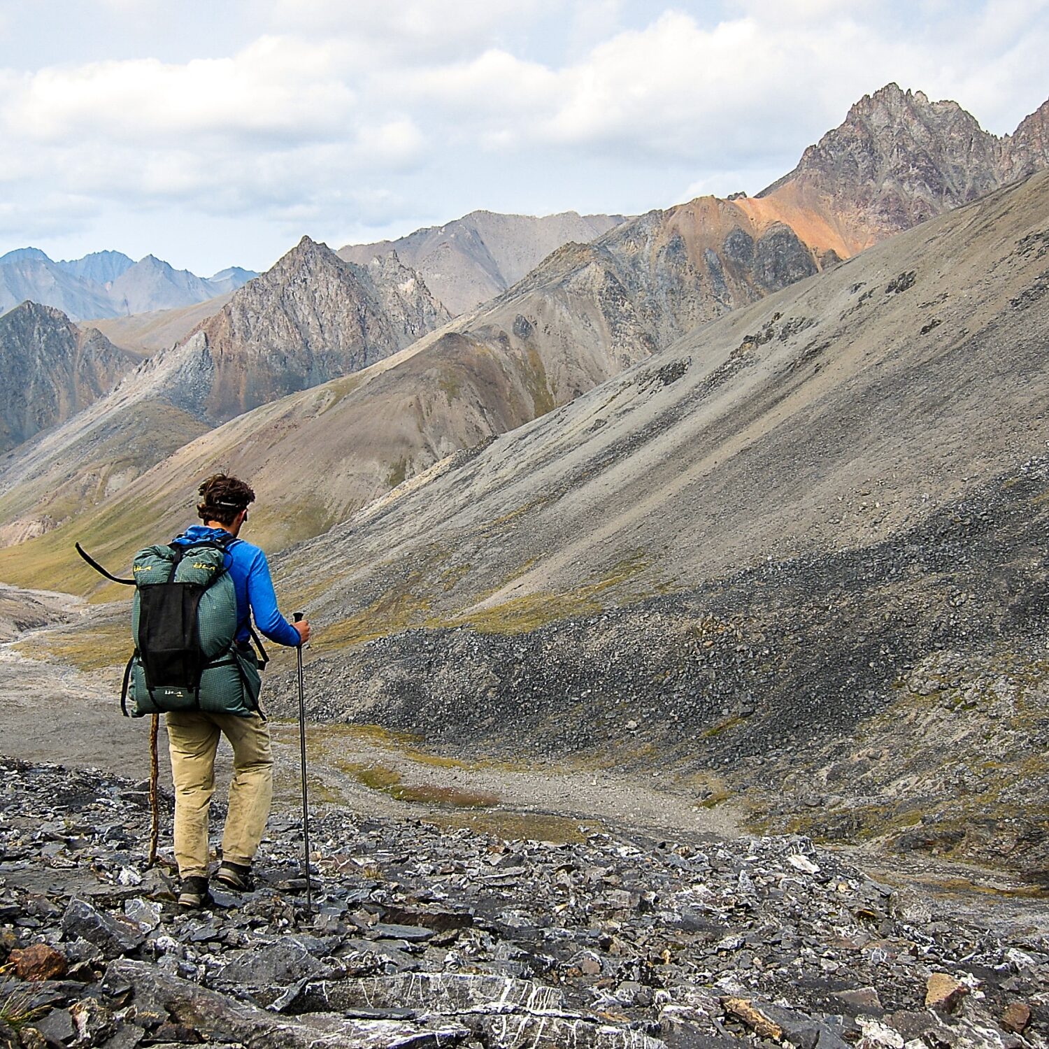 Brooks Range, Alaska, in the middle of a 650-mile stretch without crossing a road or seeing another human.