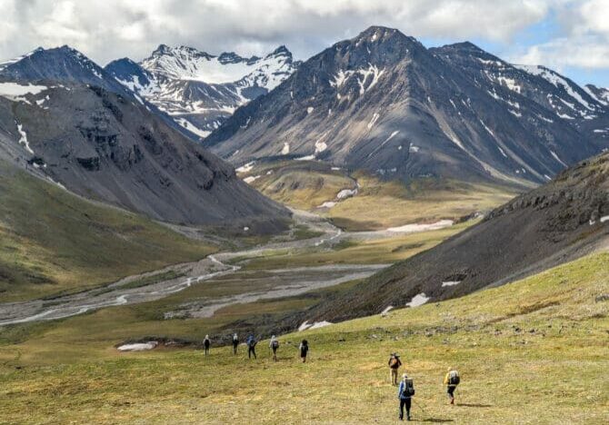 Grade A walking and views in the Brooks Range