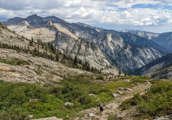 On a very lightly traveled trail in Sequoia-Kings Canyon