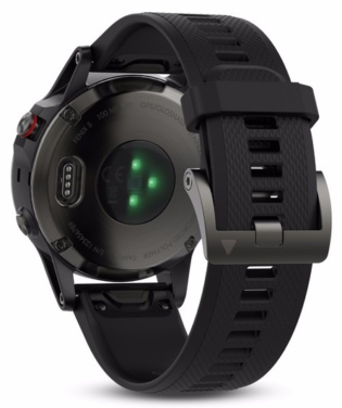Optical HR sensors on the back of the watch