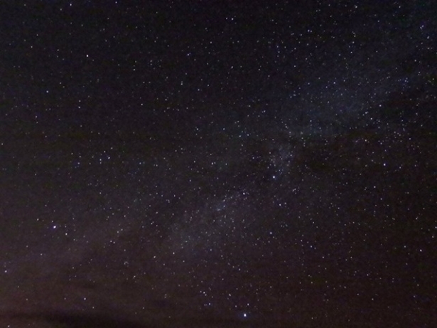 One of the perks of camping sans tent (and of insomnia) -- the view of the Milky Way from my “bed.”