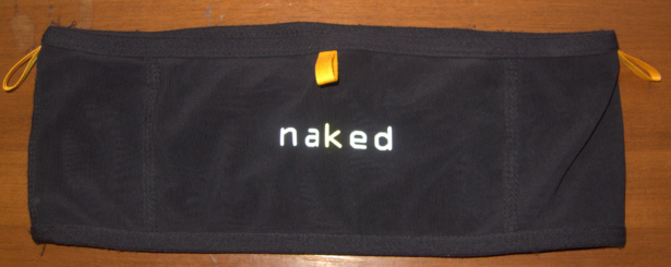 The front side, which features one wide pocket. The two side pockets wrap around the back of the pack. Notice that each pocket has a pull tab.