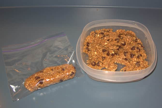 The finished product. I recommend creating 3-oz bars and storing them in plastic bags for easy consumption in the field.