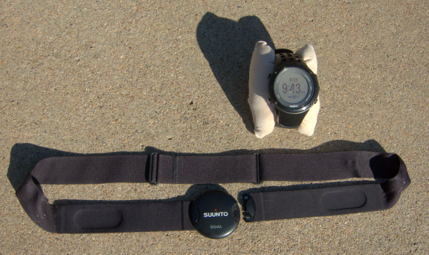 My Suunto Ambit2 and paired Dual Comfort Belt, which allows me to train based on effort (as measured by heart rate) instead of just pace.